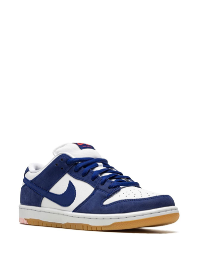 Shop Nike Sb Dunk Low "los Angeles Dodgers" Sneakers In Blue