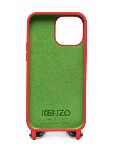 Kenzo Logo-print Iphone 13 Pro Max Case In Red