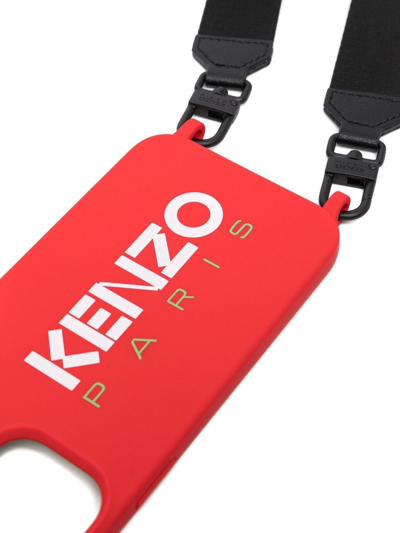 Kenzo Logo-print Iphone 13 Pro Max Case In Red
