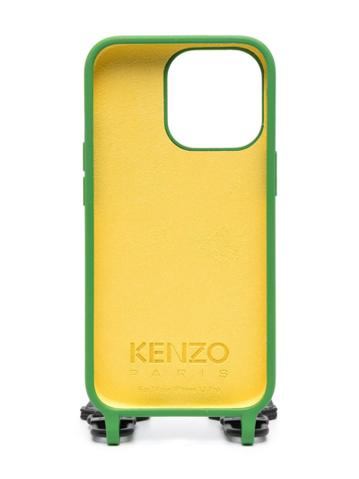 Shop Kenzo Logo-print Iphone 13 Pro Case In Green