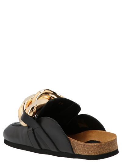 Shop Jw Anderson Chain Loafer Mules In Black