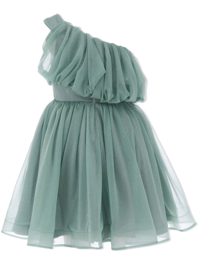 Shop Tulleen Izorah Off-shoulder Dress In Green