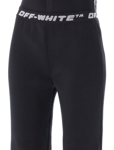 Shop Off-white Logo Band Pant In Black