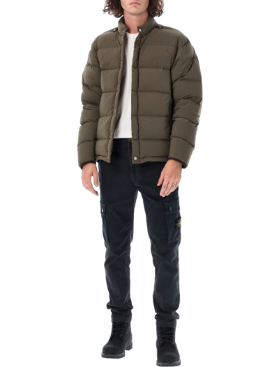 Shop Stone Island Shadow Project Down Jacket In Military Brown