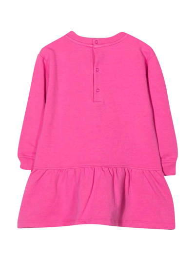 Shop Moschino Fuchsia Dress Baby Girl . In Pink