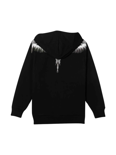 Shop Marcelo Burlon County Of Milan Black Sweatshirt Boy . In Black/grey