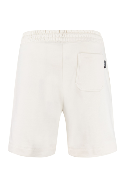 Shop Hugo Boss Boss X Peanuts Cotton Bermuda Shorts In Neutrals