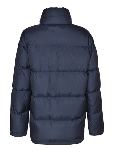 Shop Aspesi High-neck Puffer Jacket In Blu