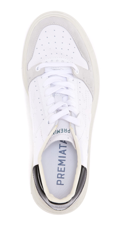 Shop Premiata Quinn Sneakers In Bianco
