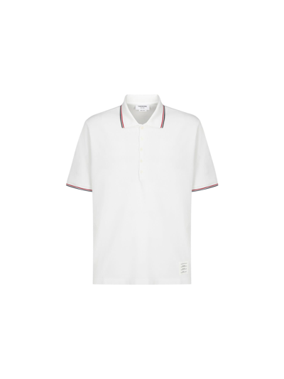 Shop Thom Browne Polo Shirt In White