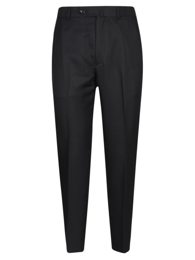 Shop Kenzo Slim Fit Trousers In Nero.