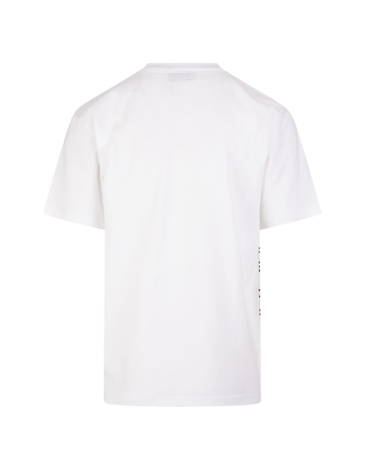 Shop Market Unisex White Smiley In The Net Uv T-shirt