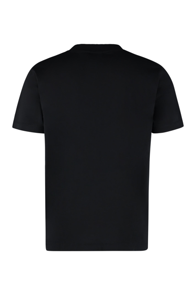 Shop Marcelo Burlon County Of Milan Cotton Crew-neck T-shirt In Black White