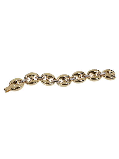 Shop Rabanne X Eight Bracelet Chain In Gold/silver