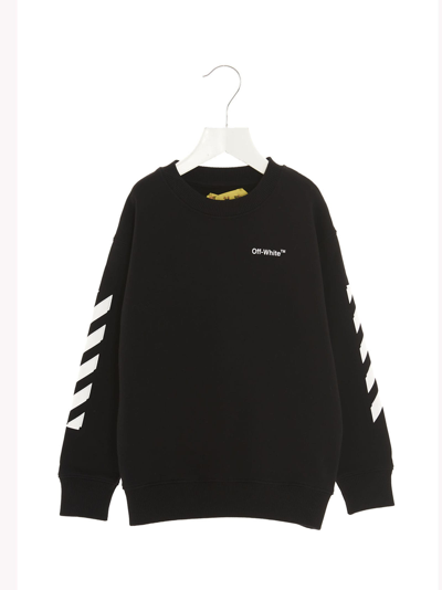 Shop Off-white Rubber Arrow Sweatshirt In Black Whit