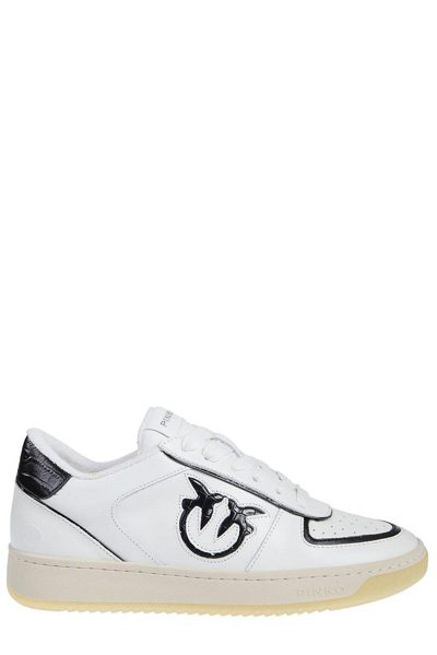 Pinko Love Birds Lacce-up Sneakers In White | ModeSens