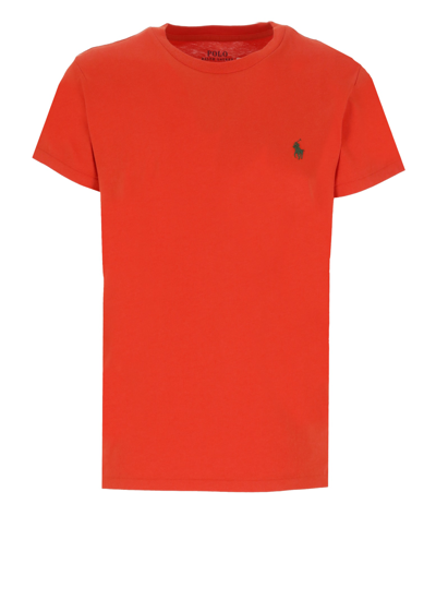 Shop Polo Ralph Lauren T-shirt With Logo  In Red
