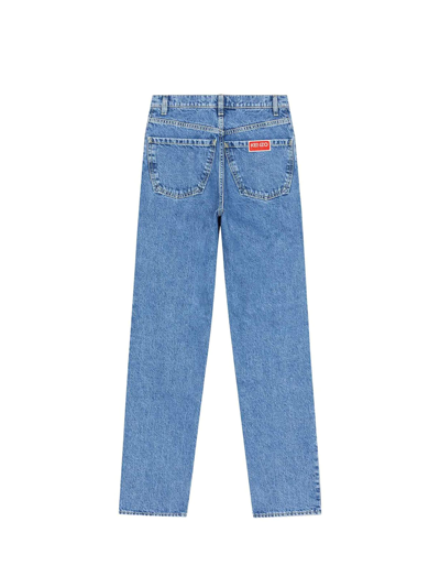 Shop Kenzo Jeans Slim In Blu