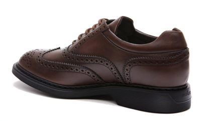 Shop Hogan Lace Up Shoes In Brown