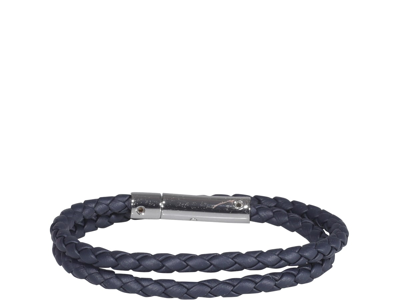 Shop Tod's Mycolors Leather Bracelet In Blue