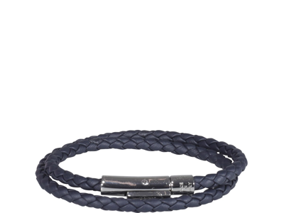 Shop Tod's Mycolors Leather Bracelet In Blue