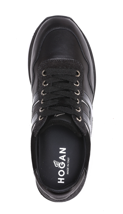 Shop Hogan Midi Platform Sneakers In Black
