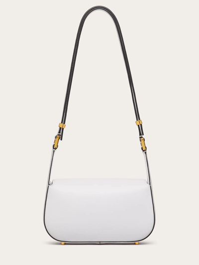 Shop Valentino Vlogo Chain Small Bag In Bianco