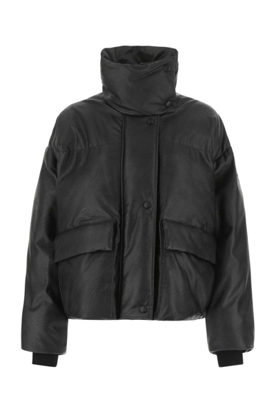 Shop Stella Mccartney Oversized Quilted Puffer Jacket In Nero