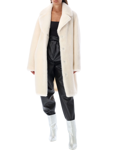 Shop Stand Studio Camille Cocoon Coat In White