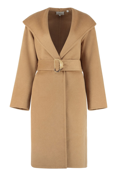 Shop Vince Wool And Cashmere Coat In Alm Almond