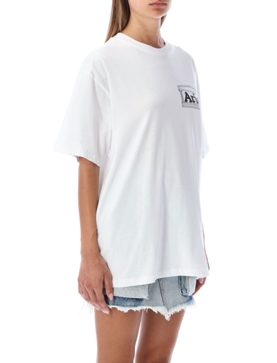 Shop Aries Temple Logo T-shirt In White