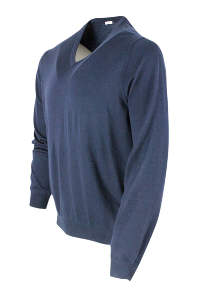 Shop Malo Super Light Cashmere In Blu