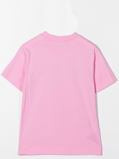Shop Marni T-shirt With Print In Pink