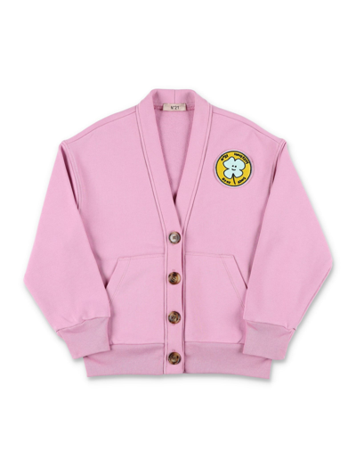 Shop N°21 Sweat Cardigan In Pink