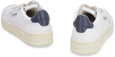 Shop Autry Medalist Leather Low-top Sneakers In Wht/sp