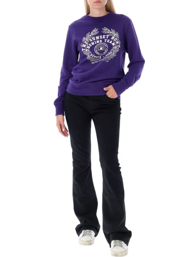 Shop Golden Goose Athena Sweatshirt In Violet