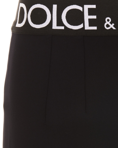 Shop Dolce & Gabbana Logo Midi Skirt