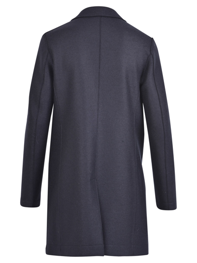 Shop Harris Wharf London Single-breated Coat In Blu