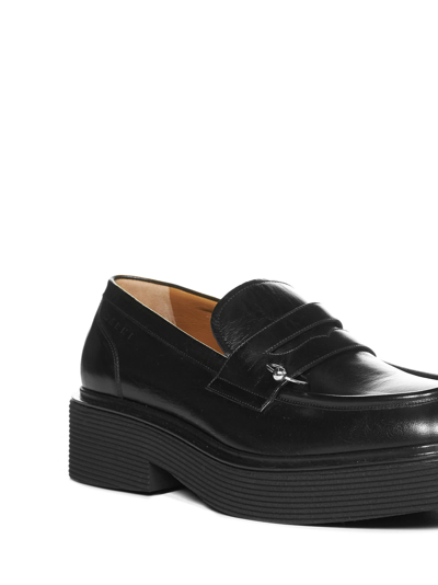 Shop Marni Loafers In Black