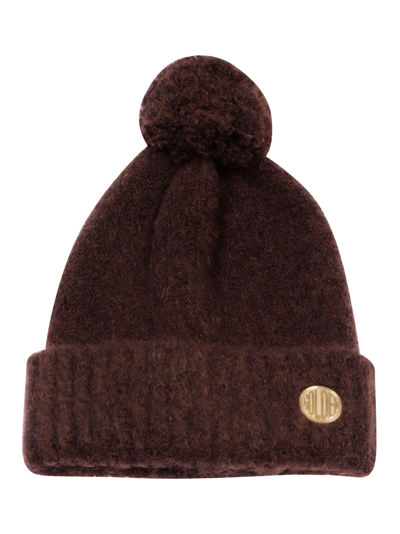 Shop Golden Goose Journey Beanie Didi Alpaca Wool Brushed In Chicory Coffee