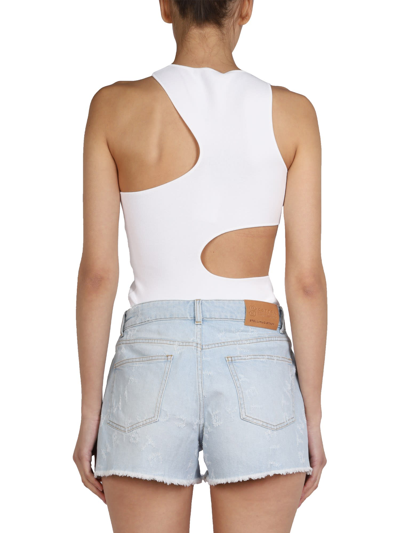 Shop Stella Mccartney Top With Cut Out Details In White