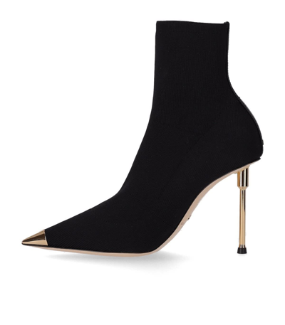 Shop Elisabetta Franchi Black Sock Ankle Boot