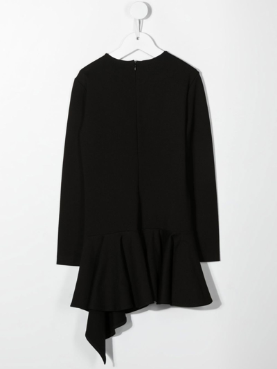 Shop Dsquared2 Black Rayon Dress In Nero