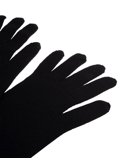 Shop Max Mara Black Negus Gloves In Nero