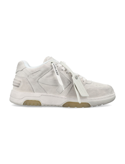 Shop Off-white Out Of Office Vintage Suede In White Dirty