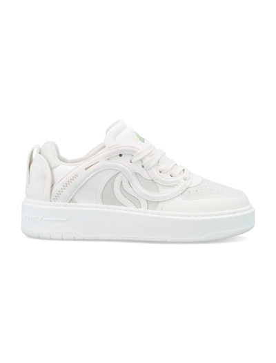 Shop Stella Mccartney S-wave Altre Mat Sporty Sneakers In Ice White
