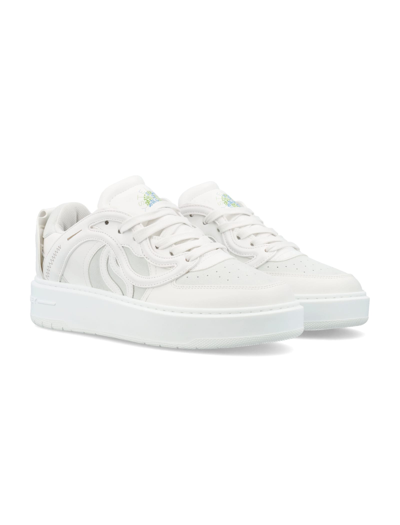 Shop Stella Mccartney S-wave Altre Mat Sporty Sneakers In Ice White