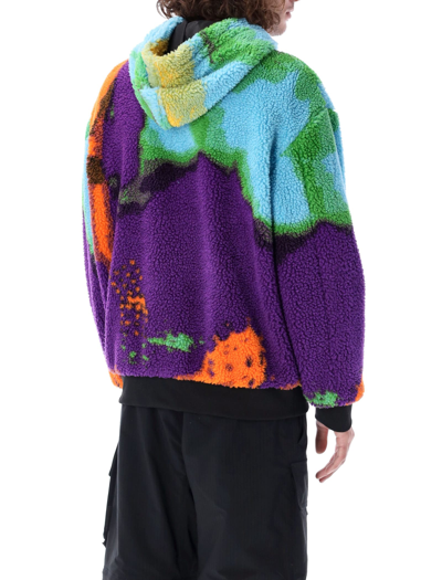 Shop Msgm Multicolor Teddy Jacket