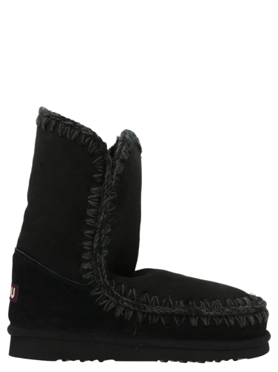 Shop Mou Eskimo 24 Ankle Boots In Black