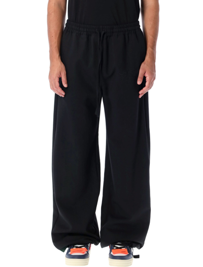 Shop Off-white Quote Wool Skate Trackpant In Black